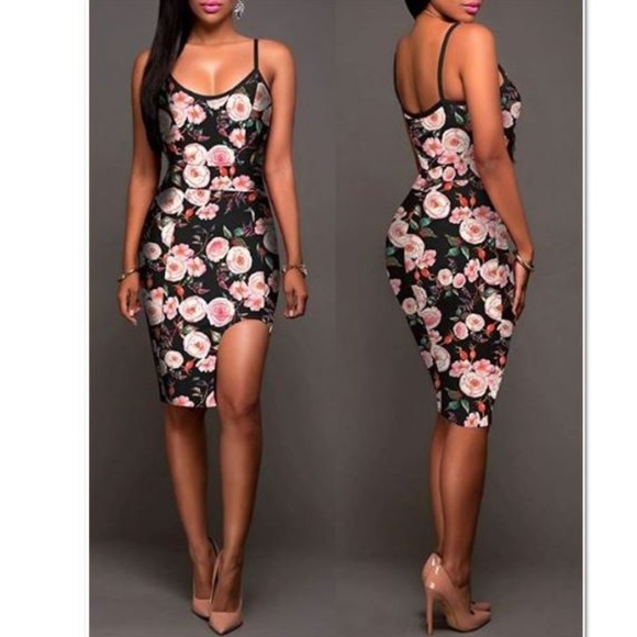 Sexy Spaghetti Strap BodyCon Mini Dress Small - Picture 3 of 3